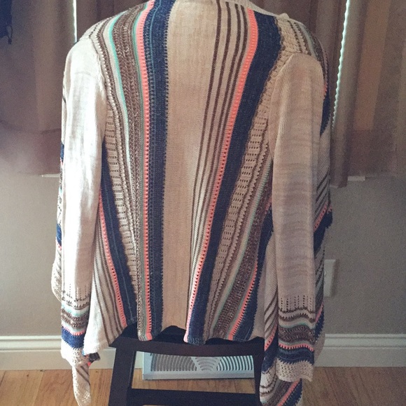 Juniors Open Front Sweater - Picture 3 of 4